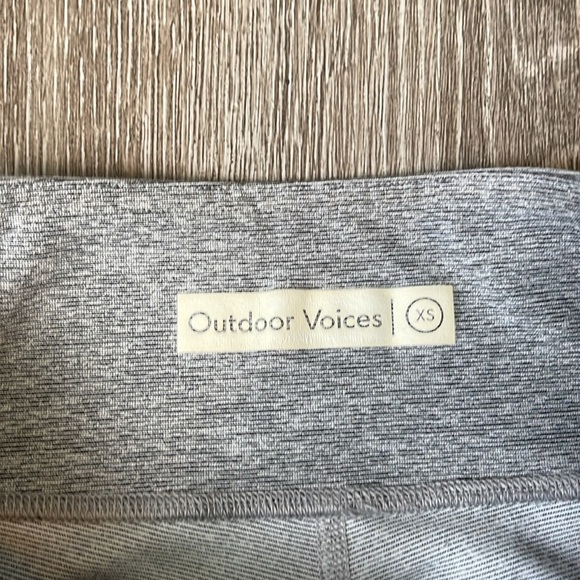 Outdoor Voices Heather Gray Leggings yoga size xs workout athletic running - Picture 2 of 7